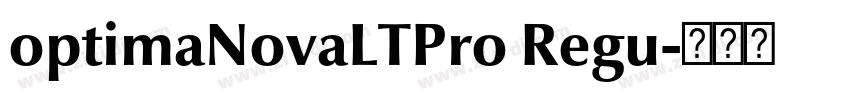 optimaNovaLTPro Regu字体转换 optimaNovaLTPro Regu字体转换
